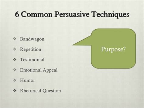 Persuasive Technique In Advertising Slide Share