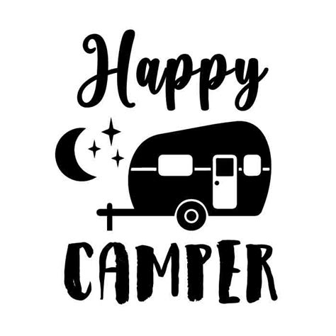 Happy camper SVG 2 - Free SVG Download camper free svg cut files
