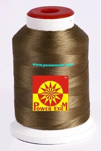 Power Exim Brown Dyed Embroidery Thread Packaging Type Reel At Rs 18