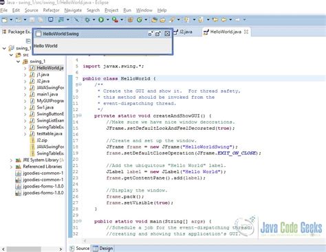 Java Swing Application Example Examples Java Code Geeks