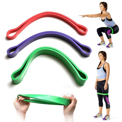 In Set Heavy Duty Resistance Band Loop Exercise Yoga Workout Power Gym Fitness Sport Walmart
