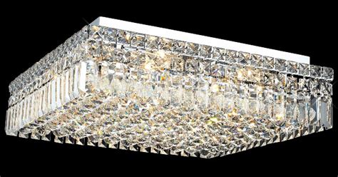 This fixture does need to be hard wired. Elegant Lighting 2032F20C/EC Crystal Maxime Square Flush ...