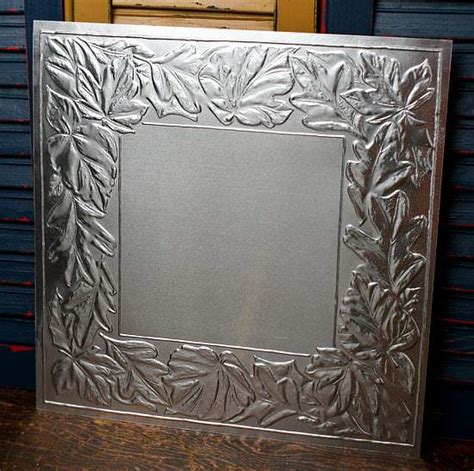 12 Galvanized Metal Vintage Look Tin Leaf Ceiling Tile