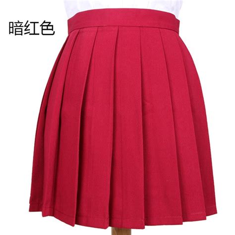 Japanese High Waist Pleated Skirt Anime Cosplay School Uniform Student