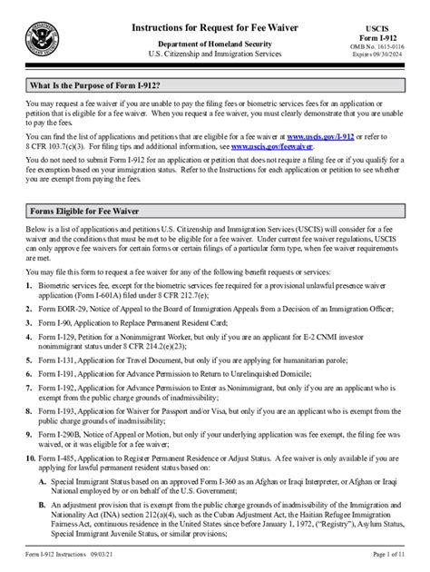 2021 2024 Form Uscis I 912 Instructions Fill Online Printable