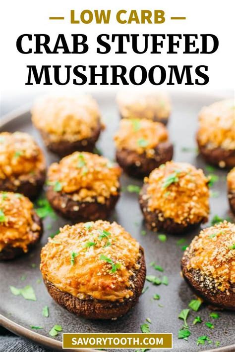 Crab Stuffed Mushrooms Keto Health Meal Prep Ideas