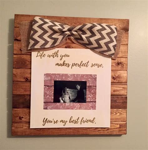 I understand couples sign up for. DIY Anniversary Gift - Picture Display Frame with Song Lyrics