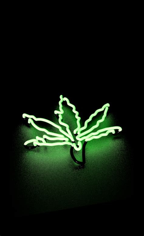 Pot Leaf Neon Light Free 3d Model Obj Free3d