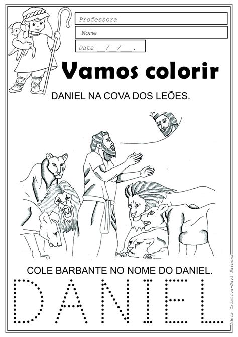 Atividade De Interpreta O De Texto Daniel Na Cova Dos Le Es S Escola