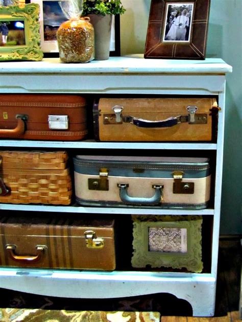 Repurposing Vintage Suitcases So Many Ideas Vintage Retro Design