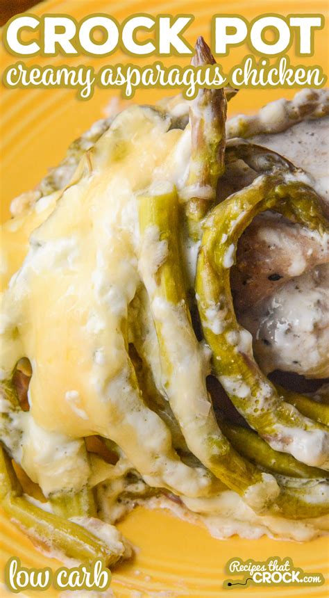 Our Crock Pot Creamy Asparagus Chicken (Low Carb) Recipe ...