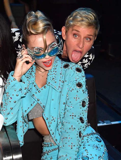 Miley Cyrus With Ellen Degeneres — Jeff Kravitz Photo