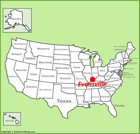 Evansville Map Indiana Us Maps Of Evansville