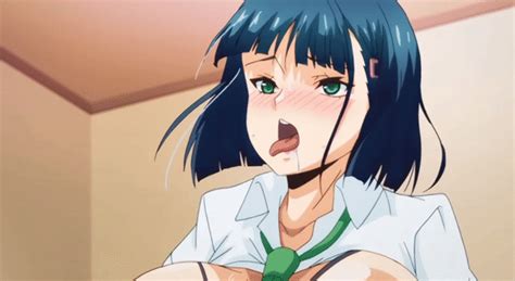 Inagawa Rio Kimi Wa Yasashiku Netorareru Animated Animated  1girl Ahegao Bikini Blue
