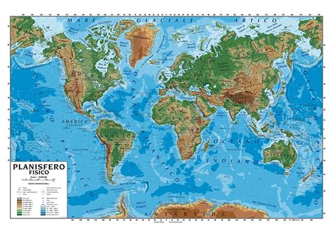 Incredibile Cartina Planisfero Fisico Idee Cartina Geografica Mondo