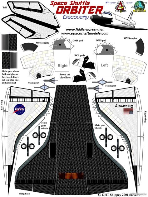 Printable Space Shuttle Paper Template Get What You Need For Free