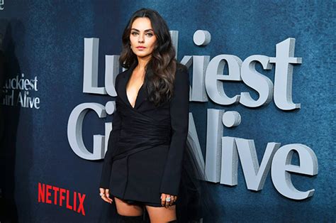 Mila Kunis Wears Little Black Dress To ‘luckiest Girl Alive Premiere