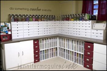 For my little dividers, i cut up some plastic file folders and rounded the corners with my corner chomper and then labeled them with my brother label maker (which was completely inspired by how jennifer mcguire stores her clear stamps). My Scraproom: Part 2 - Jennifer McGuire Ink