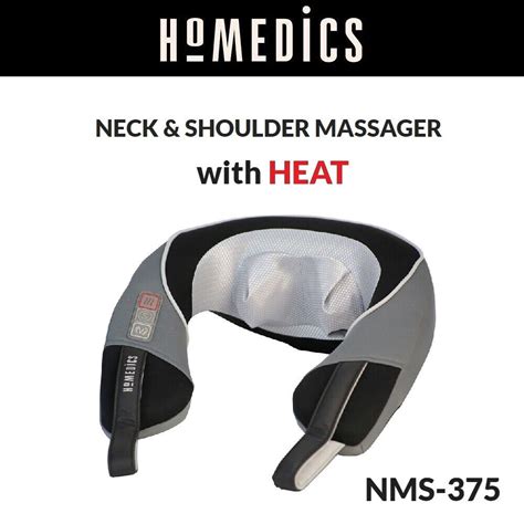 Homedics Shiatsu Neck And Shoulder Massager W Heat Deep Kneading Vibration Heated Ebay
