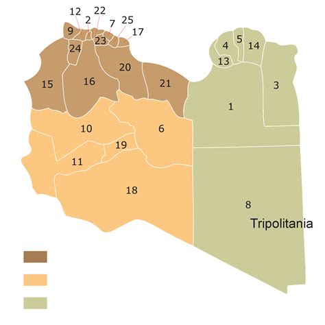 Districts Of Libya