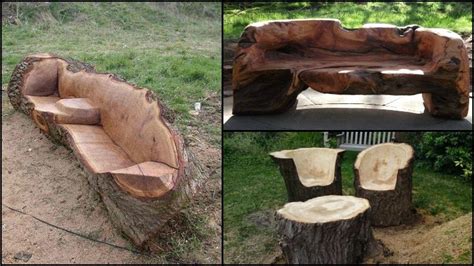 Unique Furniture Made From Tree Stumps And Logs The Owner Builder Network