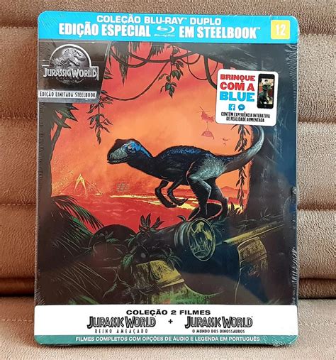 Blu ray Jurassic World Coleção 2 Filmes Steelbook Reino Frete grátis
