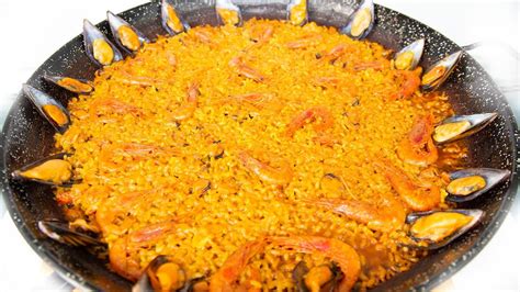 Deliciosa Paella De Gamba Roja Y Mejillones Youtube