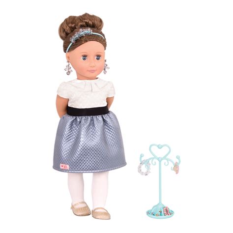 Aliane 18-inch Jewelry Doll with Earrings | Generation jewelry, Our generation dolls, Our generation