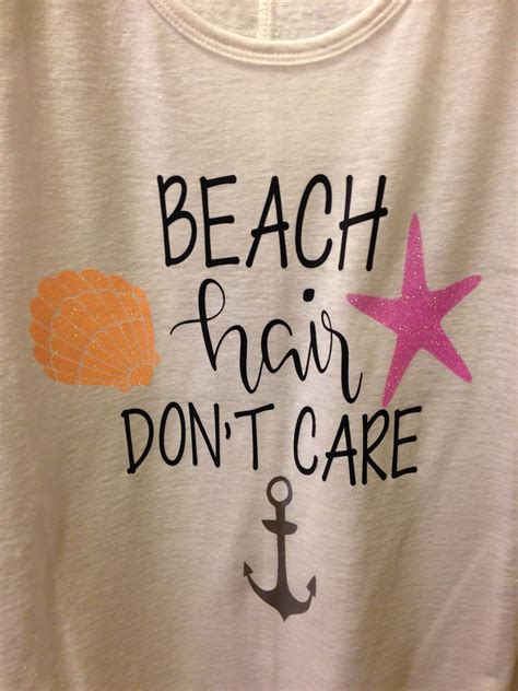 Beach Hair Dont Care Beach Hair Vinyl Projects T Shirt