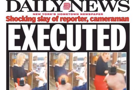 Ny Daily News Sparks Outrage With Sickening Wdbj Shooting Cover