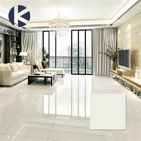 Polished porcelain floor and wall tile (16 sq. China Cheap Price White Crystal Double Loading Polished ...