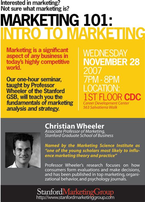 Marketing 101 Intro To Marketing Stanford Marketing Group