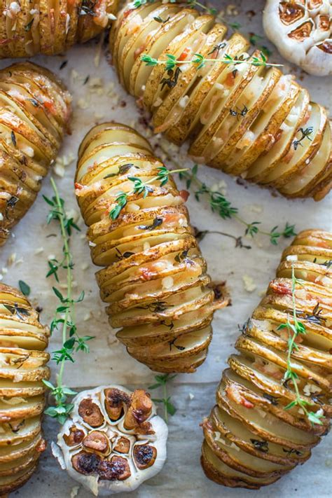Bake potatoes at 425 degrees for about 50 minutes. baked sliced potatoes recipe