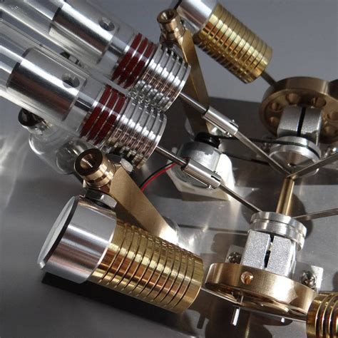 Stirling Engine Kit V Shape 4 Cylinder V4 Parallel Micro External
