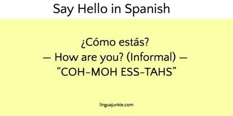 10 Ways To Say Hello In Spanish Listen To The Audio Say Hello In Spanish Learning Spanish