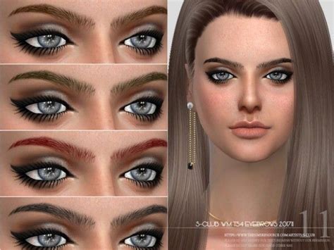 The Sims Resource Eyebrows F 201711 By S Club Sims 4 Downloads