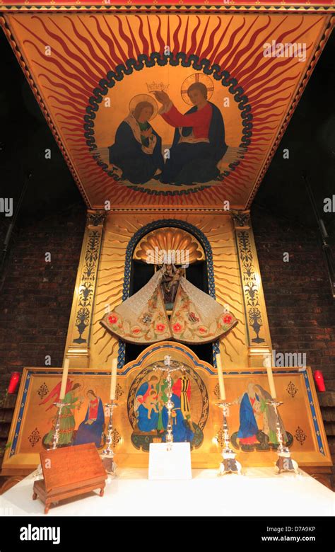 The Holy House In The Anglican Shrine Of Our Lady At Walsingham Stock