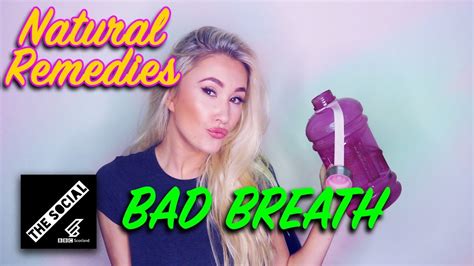 how to get rid of bad breath natural remedies youtube