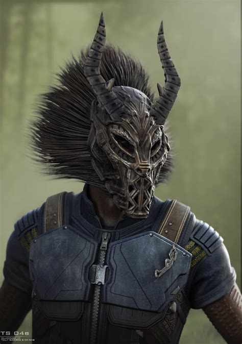Killmonger Mask Concept Art Rmarvelstudios