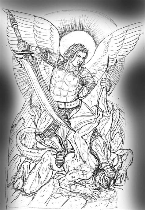 See more ideas about archangel tattoo, knight tattoo, sleeve tattoos. Archangel Michael Tattoo Stencil - Tattoos Book - 65.000 ...