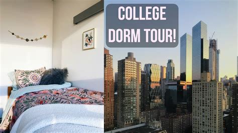my nyc college dorm room tour youtube