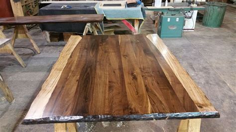 Just unload it and slide it together. Black walnut boards with wormy maple simulated live edge ...