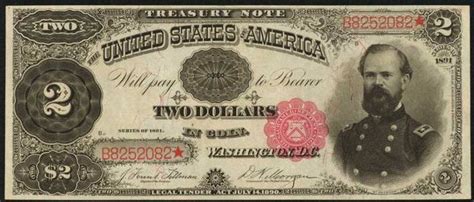 Value Of 1891 Two Dollar Treasury Bill Sell Old Currency