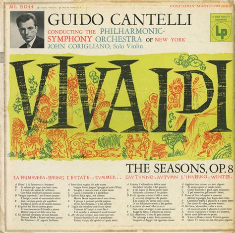 Vivaldi Guido Cantelli The New York Philharmonic Orchestra John