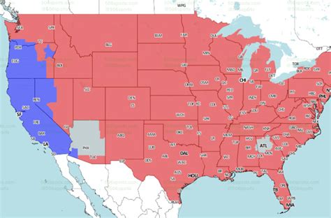 Nfl Week 15 Tv Schedule And Broadcast Map