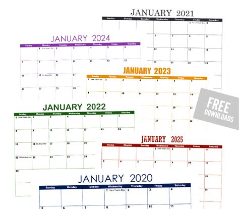 Printable Yearly Calendar Vertex42 Calendar 2021 Th2021