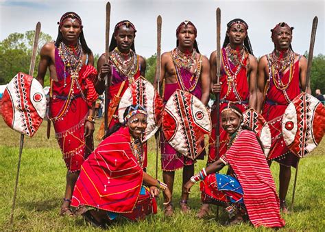 The Maasai People Of Kenya Visiting Tourists Who Have A Thirst For