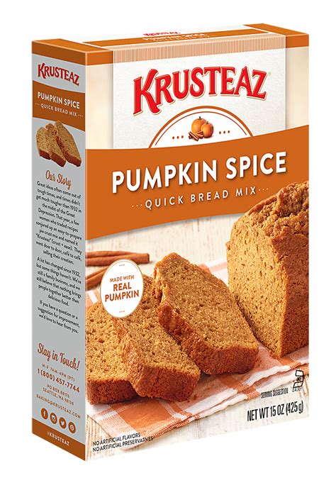 Pumpkin Spice Quick Bread Krusteaz