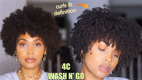 this wash n go went crazy 4c hair definition wash n go on type 4 hair youtube
