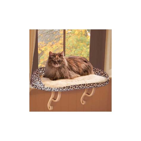 Kandh Deluxe Kitty Sill Perch With Leopard Bolster Kh9097